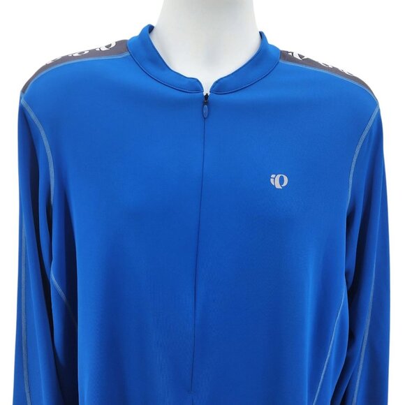 Pearl Izumi Select Series 3/4 Zip Blue Long Sleeve Cycling Jersey Mens XL - Picture 2 of 12